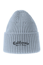 Load image into Gallery viewer, CALI BABY BLUE Sustainable Chunky Rib Knit Beanie
