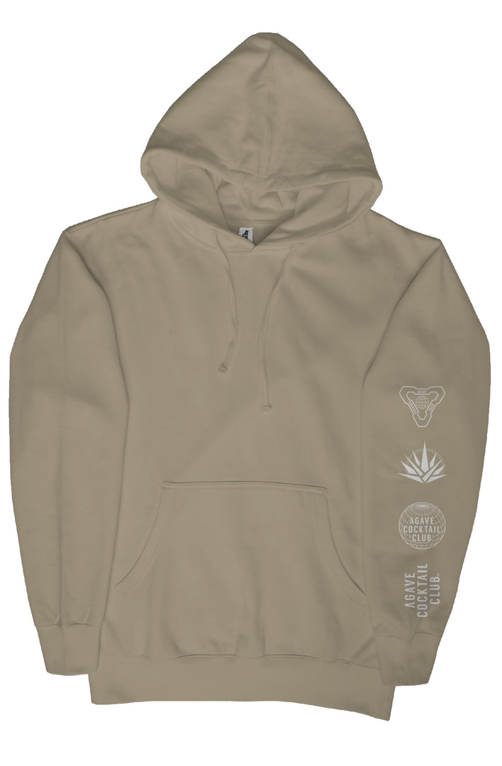 Loco Logos Heavyweight Hoodie Tan