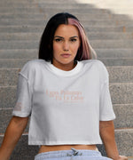 Load image into Gallery viewer, Paloma Street crop tee white
